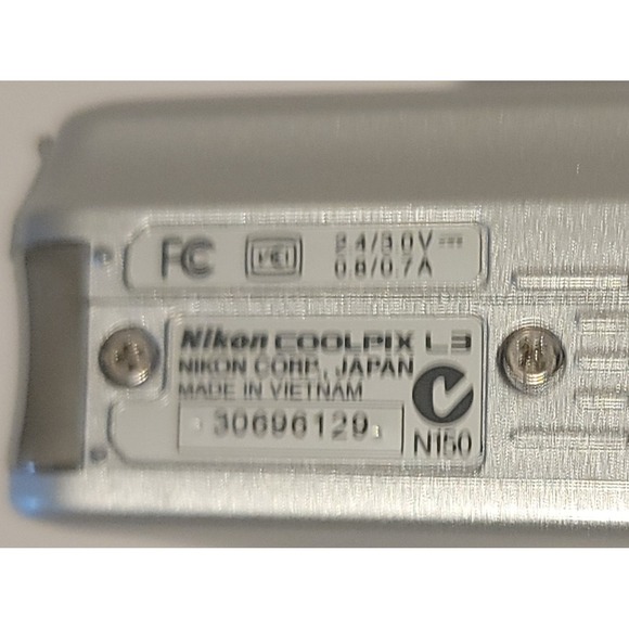 Nikon COOLPIX L3 Compact Digital Camera Silver Tested Works - Picture 4 of 5